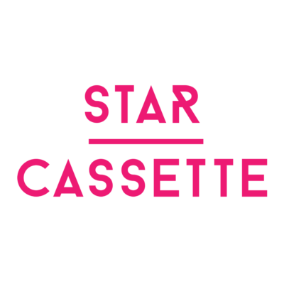 star cassette logo pink